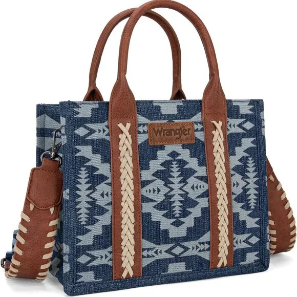 Wrangler Aztec Tote Bag for Women Western Top Handle Handbags and